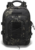 Tactical Backpack Military Army Daypack Assault Pack for Men Molle 3 Day Bag for Hiking Camping Hunting Trekking (Black CP)