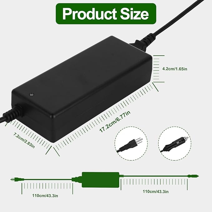 12V Green Mountain Grill Power Cord That Works with GMG Green Mountain Grills Davy Crockett Power Converter Adapter Style P-1001 P1001 Model: GMG-ADP10A GMGADP10A
