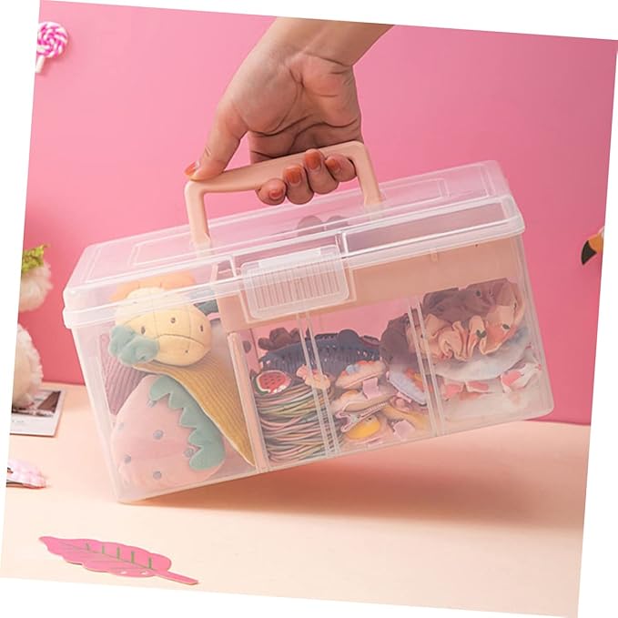 Cabilock Storage Bins Lid Multipurpose Storage Box Handle Lid Pantry Storage Organizer