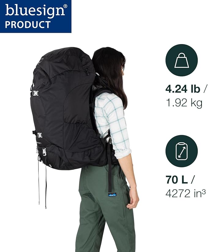 Osprey Fairview Trek Women's Travel Backpack - Hybrid Backpacking &amp Travel Bag with Internal Organization