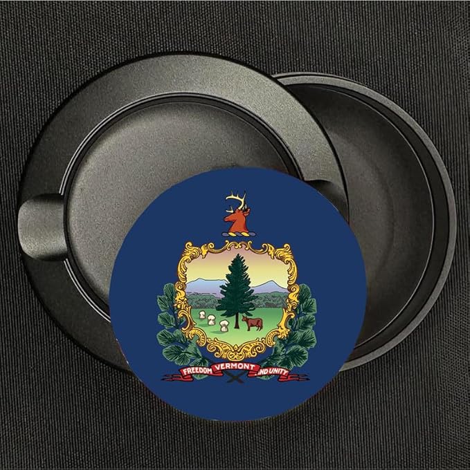 Brotherhood Metal Zyn Container - Metal Zyn Holder - Zyn Metal Can - Metal Container for Zyn Holder - Metal Zyn Can Golf Gifts for Him - Zyn Containers for Golf - Vermont State Flag