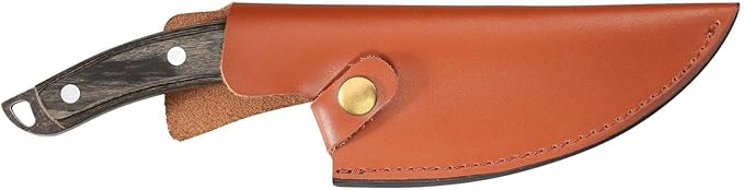 Zassenhaus Ranger Chef's Knife 11-inch Handmade Blade Steel with Hole Pakka Wood Handle with Leather Sheath for The Kitchen or as Outdoor Chef's Boning Chopping Knife