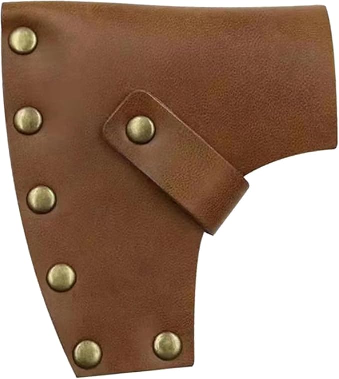 Mipcase 4pcs Leather Hatchet Blade Protector Splitting Axe Cover Portable Camping Axe Sleeve