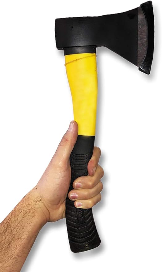 Voyager Tools Carbonized Steel Camping Axe with Comfortable Fiber Glass Handle Durably Built for Long Lasting Performance