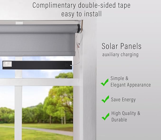 Blinds Solar Panels | Slender Solar Panel- 8.4Volt Small Solar Charger for Motorized Blinds Windows Curtain LED Surveillance Camera