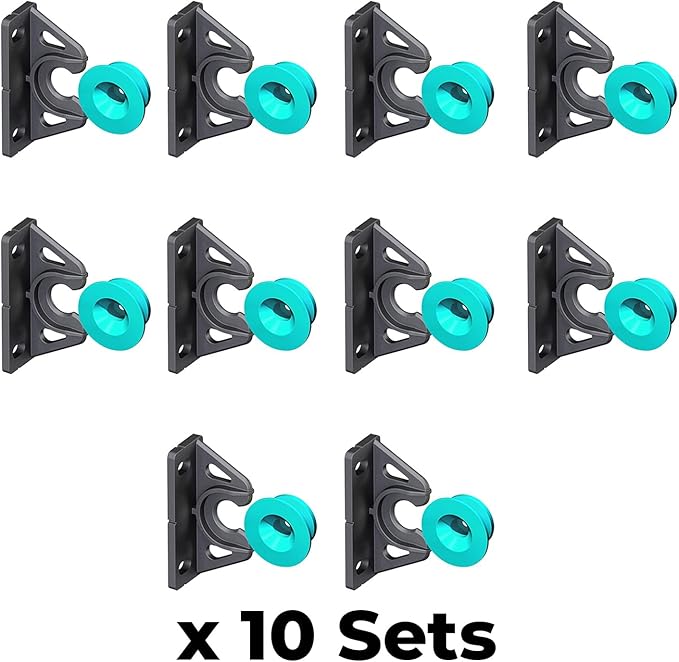 Button Fix Type 2 Bracket Marker Connecting 90 Degree Panels with New Upgraded Button (10 Sets)