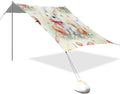 Beach Canopy with Windproof Ropes &amp Sandbags Beach Tent Sun Shade Sun Shelter for Camping Trips Fishing Backyard Fun or Picnics Easter Bunny