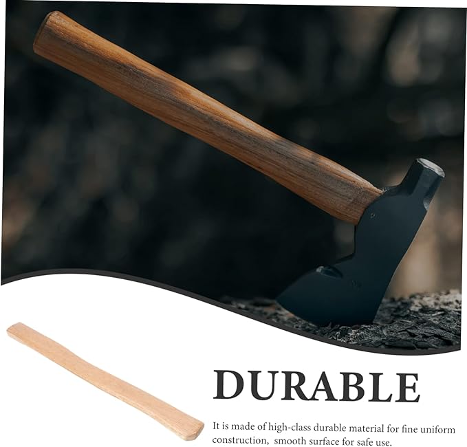 Wooden Axe Handle Replacement for Outdoor Camping 36-Inch Sturdy Wooden Grip Anti-Slip Design for Hatchets and Axes