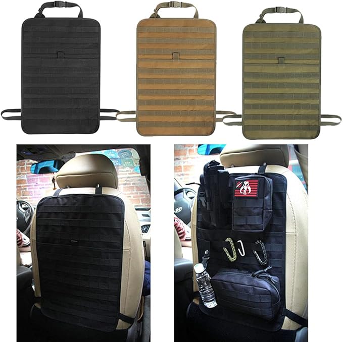 Outdoor Tactical Molle Gear Holder Article Storage Pack Molle Pouch Car Seat Back Organizer