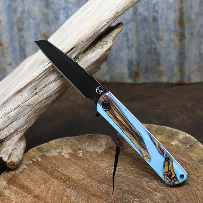 WHISKEY BENT HAT CO. Swift Assist Pocket Knife 7.45 Overall Length 440C Steel Blade (Spring Branch)