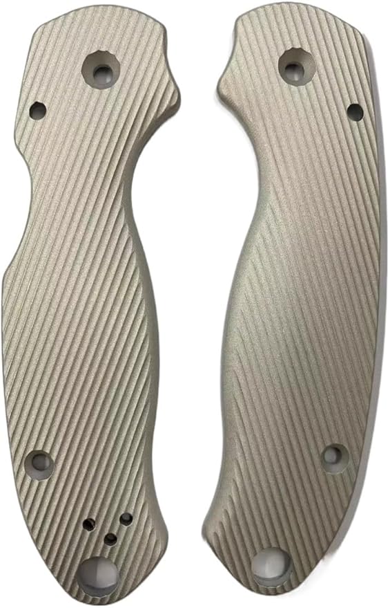 1 Pair Scales Handle Fits for Para 3 C223 CNC Aluminum Handle Patch DIY Replacement Accessory(Gray)