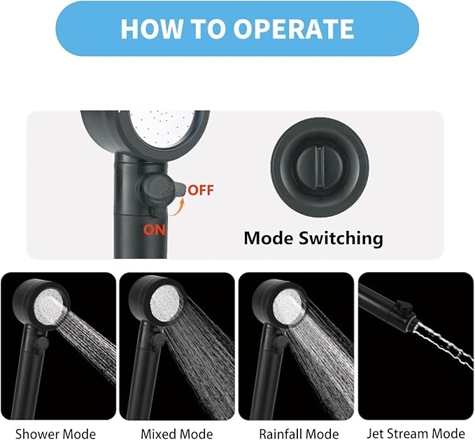Portable Shower for Camping 8000mAh Rechargeable Camping Electric Shower with Intelligent Digital Display Outdoor Camp Pump Showerhead Nozzle for Hiking Travel Car Pet