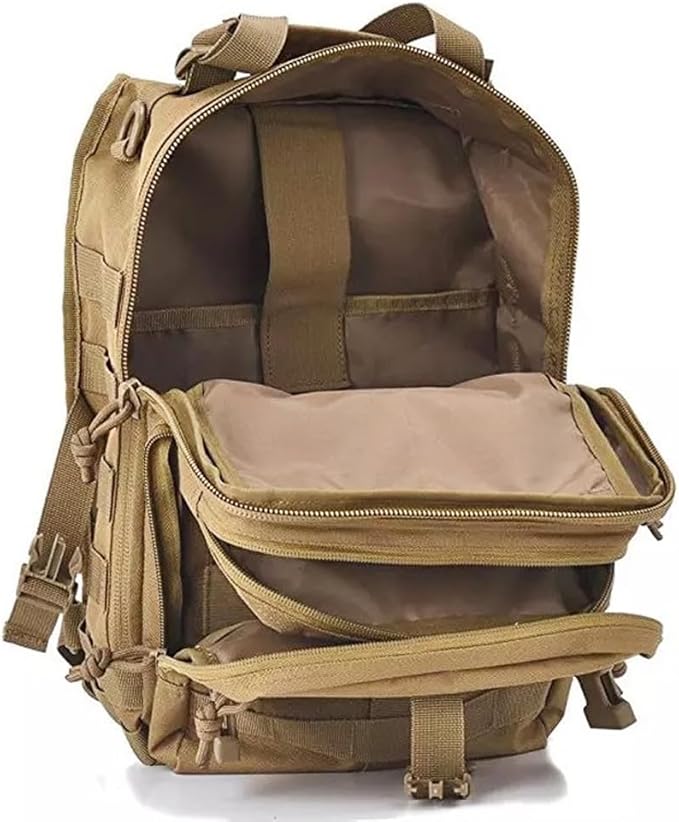Outdoor Tactical Sling Bag Pack Military Sport Pack Sling Shoulder Backpack Molle Assault Range Bag (ACU)