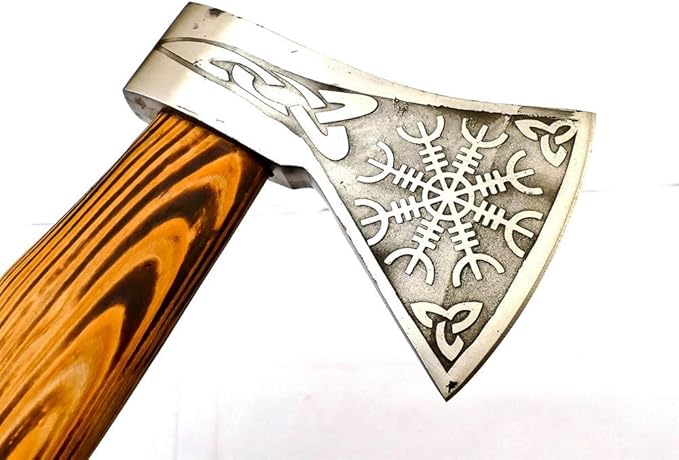 Custom Handmade Stainless Steel Viking Axe with Gorgeous and Solid Wood Handle (EX-1109)