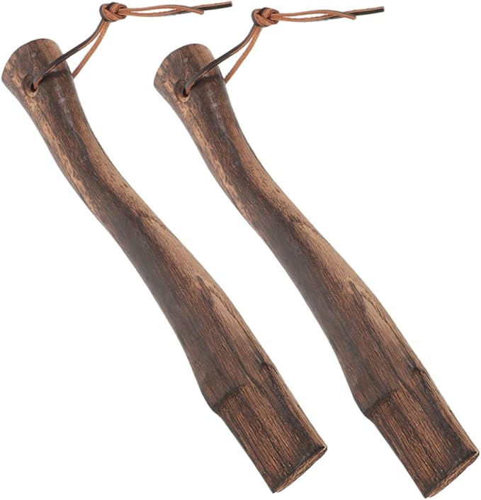 2pcs Wooden Axe Handle Replacement Non-Skid Axe Grip for Firewood Cutting and Camping for Outdoor Use Practical and Comfortable Design