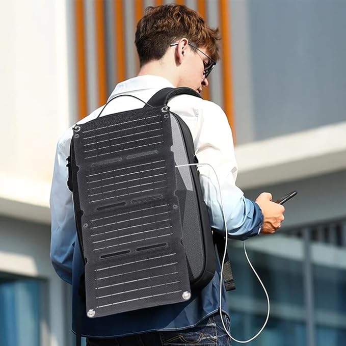 40W Foldable Solar Panel Charger Portable Power Emergency Renewable Energy Charger Photovoltaic Efficiency IP67 Waterproof with 5V USB for Outdoor Phones Pads Camping Banks Hiking Backpacking