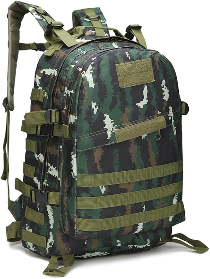 36-55L Military MOLLE Backpack for Men and Women Rucksack Tactical Assault Pack Bag for Hunting Camping Trekking (Mottled Camouflage)
