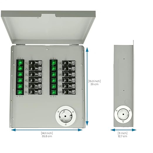 Nature's Generator Transfer Switch12-Circuits 120/240V 50A Non-Automatic UL Power Transfer Kit (Indoor)