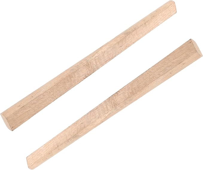 KOMBIUDA 2pcs 50cm Flat Wooden Hatchet Handles Replacement for Camping Axe and Woodworking Hatchet Outdoor Tool Accessories