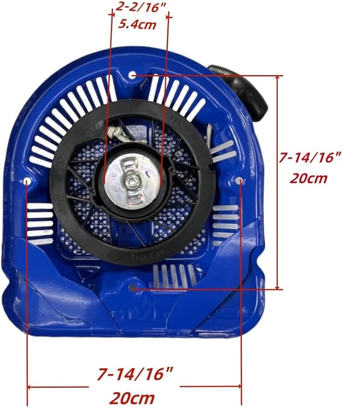Recoil Starter Assembly with Bolts for DuroMax Dual Fuel &amp Tri-Fuel Generators XP10000EH XP10000HX XP12000EH XP12000HX XP13000HX XP13000EH XP13000HXT XP15000HX XP15000HXT (Non-Inverter Models)