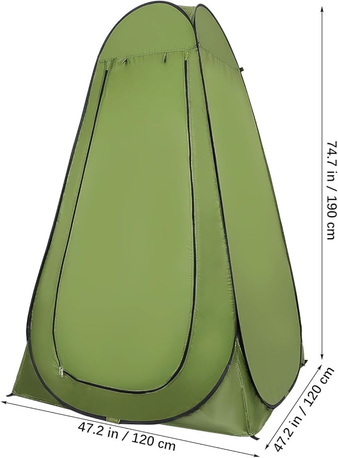 NUOBESTY Portable Camping Shower Tent Pop Up Privacy Changing Tent Camp Toilet Lightweight Waterproof Shelter for Travel and Hiking
