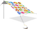 Beach Canopy with Windproof Ropes &amp Sandbags Beach Tent Sun Shade Sun Shelter for Camping Trips Fishing Backyard Fun or Picnics Fish