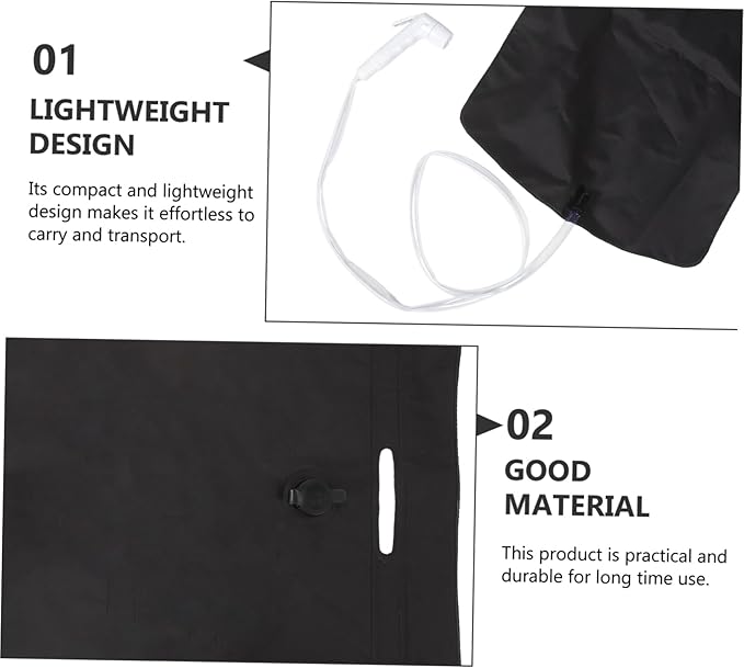 LIOOBO Lightweight Outdoor Shower Camping Bag Portable Shower for Camping Hiking and to Use and Store
