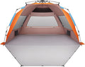 Oileus XX-Large Beach Tent Sun Shelter for 5-6 Person Portable Sun Shade Instant Pop Up Tent for Beach with Carrying Bag Stakes 6 Sand Pockets Anti UV for Fishing Hiking Camping Waterproof