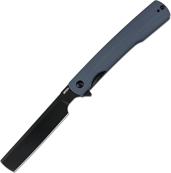 ARTISANCUTLERY Orthodox V2 Folding Knife 3.54 AR-RPM9 Steel Blade G10 Handle Pocket Knife for Men Women Camping Hiking 1883P Blue(New Version)
