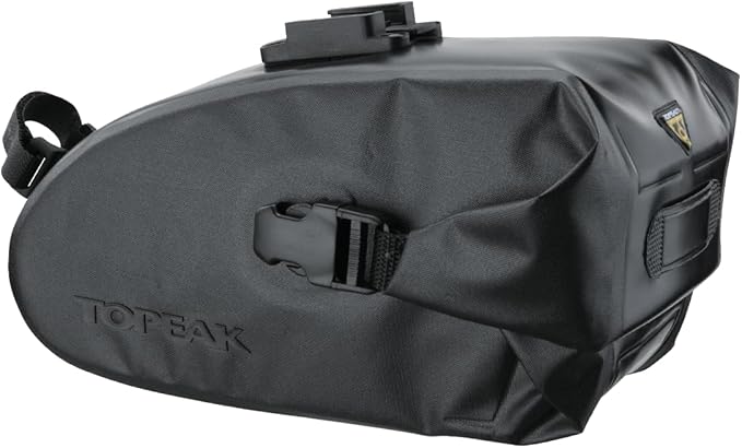Topeak Wedge Dr Bag with Fixer (Black 9.1x4.3x5.1-Inch Large)