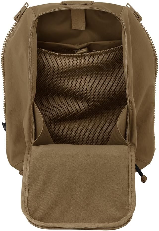 KRYDEX Tactical Zip-on Back Panel for Scarab Vest MOLLE Helmet Backpack with Hydration Bladder Holder (CB)
