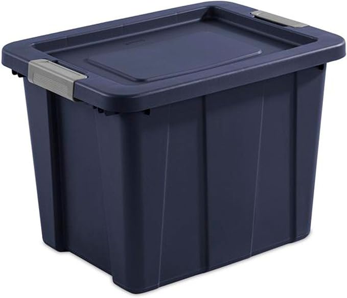 Sterilite 18-Pack Storage Bins with Lids Heavy Duty Totes Tuff1 18 Gallon Dark Indigo
