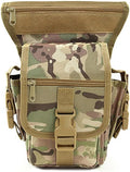Waterproof Military Tactical Drop Leg Pouch Bag for Men Type B Cross Over Leg Rig Outdoor Bike Cycling Hiking Thigh Bag