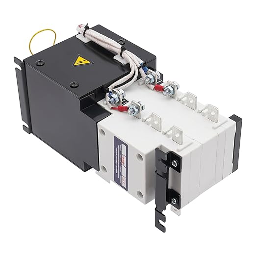 110/230V Dual Power Automatic Transfer Switch 100 Amp Automatic Generator Changeover Switch 100A/4P ATS Isolation Type for Office Buildings Shopping Malls Banks