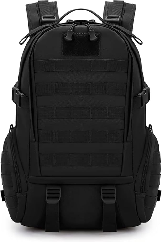 Large Capacity Climbing Backpack Camouflage Tactical Bag Outdoor Sport Hiking Travel Camping Bag Trip Camping Backpack(Black)