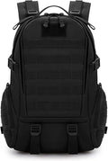Large Capacity Climbing Backpack Camouflage Tactical Bag Outdoor Sport Hiking Travel Camping Bag Trip Camping Backpack(Black)