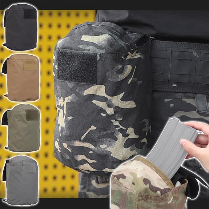 Foldable Tactical Storage Pouch/Magazine Pouch Outdoor Military Airsoft Paintball Large Capacity Multifunction Tool Admin EDC Waist Bag