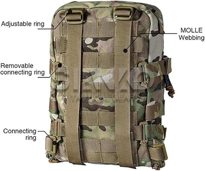 MOLLE Tactical Hydration BackpackMolle Vest Accessory1000D Nylon Lightweight Water Bladder Carrier Sundry Reservoir Bag