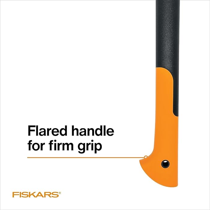 Fiskars 12 Hookaroon - Non-Slip Grip Handle with Pointed Angled Blade - Landscaping Tool for Rotating Dragging Stacking Logs - Black/Orange
