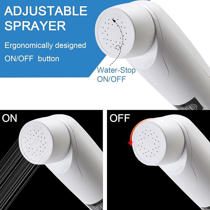 Portable Outdoor Shower Handheld Electric Shower+8L Water Bag IPX6 Waterproof USB Charging Compact and Lightweight Suitable for Outdoor Camping Beach Shower Hiking pet Bathroom