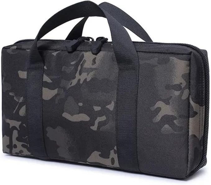 Gun Carry Bag Tool Pouch Outdoor Hunting Accessories Magazine Pouch Holder Pistol Handgun Protection Case Holster(BlackCP)
