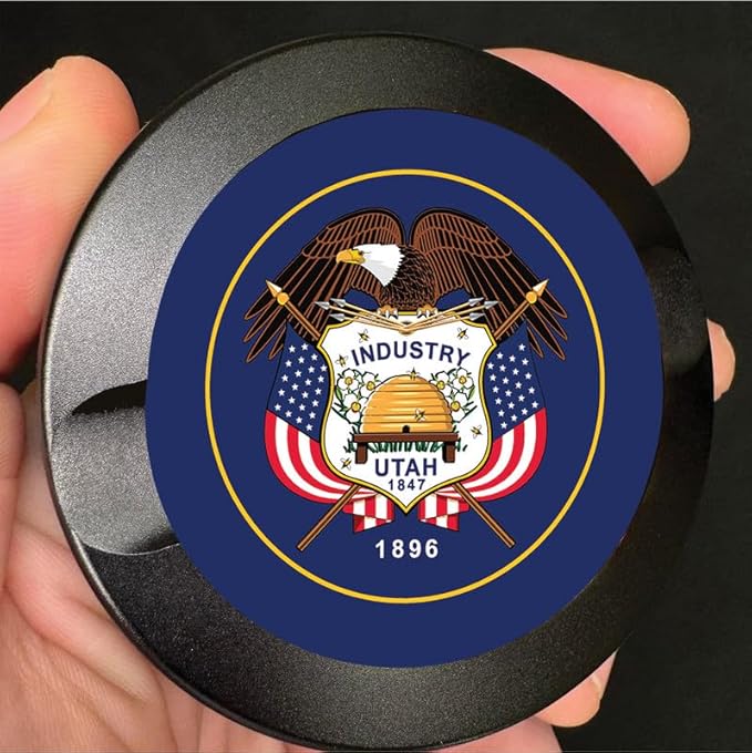 Brotherhood Metal Zyn Container - Metal Zyn Holder - Zyn Metal Can - Metal Container for Zyn Holder - Metal Zyn Can Golf Gifts for Him - Zyn Containers for Golf - Utah State Flag