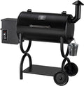 Z GRILLS ZPG-550B Wood Pellet Smoker Grill Auto Temperature Control 553 sq in Cooking Area 8 in 1 Grill for Outdoor BBQ Black