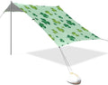 Beach Canopy with Windproof Ropes &amp Sandbags Beach Tent Sun Shade Sun Shelter for Camping Trips Fishing Backyard Fun or Picnics St. Patrick's Day Clover