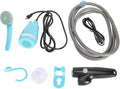 25W Portable Camping Shower Kit USB Charging Compact Handheld Hands Free Rechargeable Outdoor Shower Head Cleaning System 3.7V Pump Convenient Fast