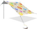 Beach Canopy with Windproof Ropes &amp Sandbags Beach Tent Sun Shade Sun Shelter for Camping Trips Fishing Backyard Fun or Picnics Planet