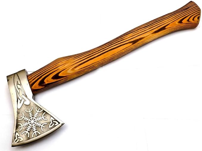 Custom Handmade Stainless Steel Viking Axe with Gorgeous and Solid Wood Handle (EX-1109)