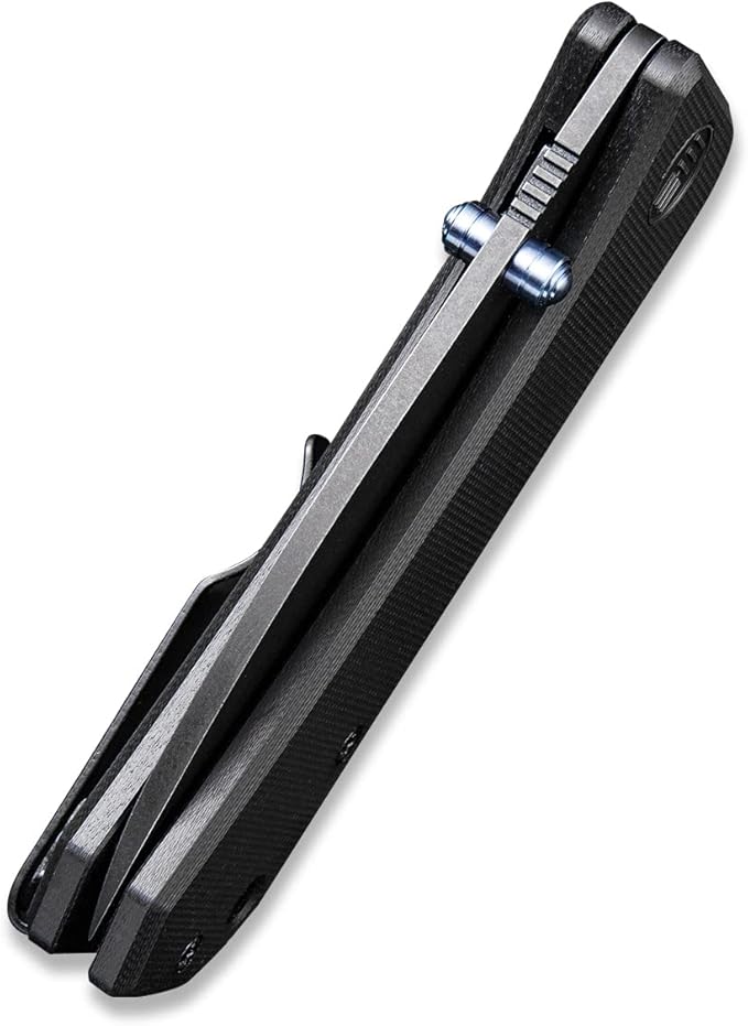 WeKnife Banter Pocket Knife for EDC Ben Petersen Folding Knife with 2.9”S35VN Blade Titanium Thumb Stud Opener 2004B (Black)