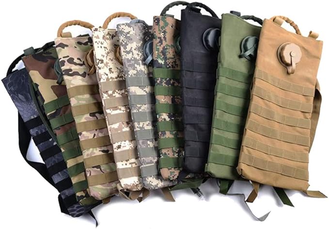Outdoor Sports Hiking Bag Tactical Assault Combat Camouflage Tactical Molle Water Pack 2.5/3L Hydration Pack