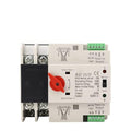 Automatic Transfer Switch 100A 110V AC 2P ATS Dual Power Generator Transfer Switch for Home Generator 35mm Din Rail Mounted 50/60HZ